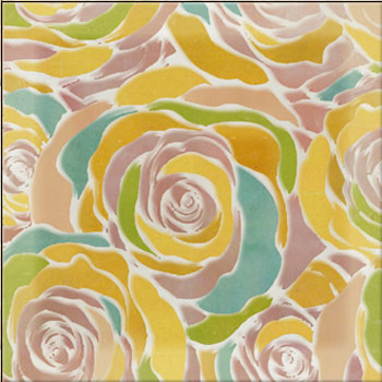 Mosaic House Moroccan tile HPC_Rose 1-18-16-21-22-5-12 Hippi White Yellow Gold Pink Light Pink Lime Green Light Green  hand painted 